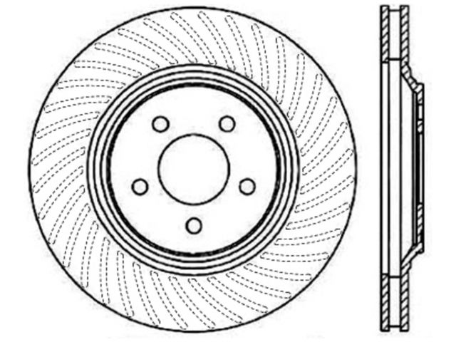 StopTech Premium Cryostop Rotor; Front Right