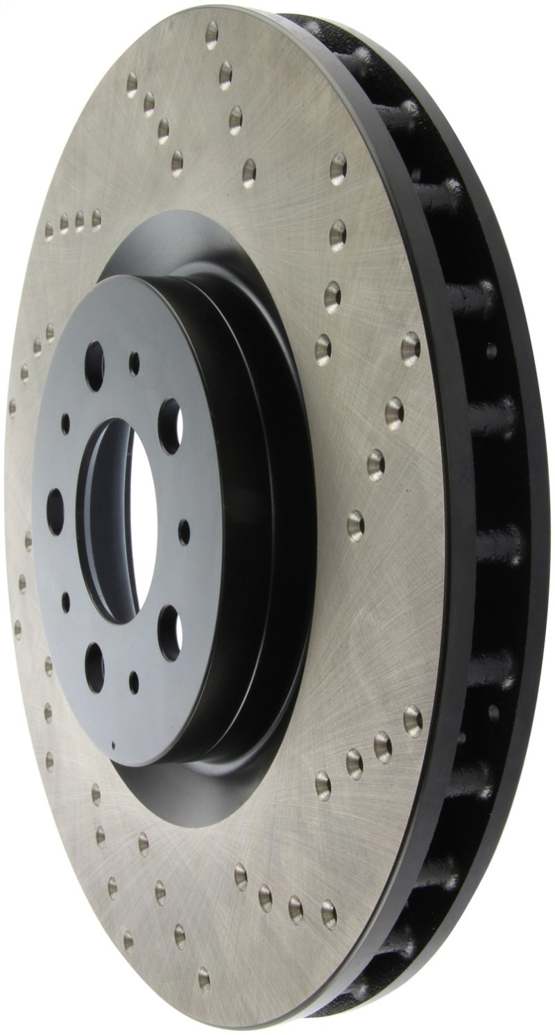 StopTech Sport Cryo Cross Drilled Brake Rotor; Front Left