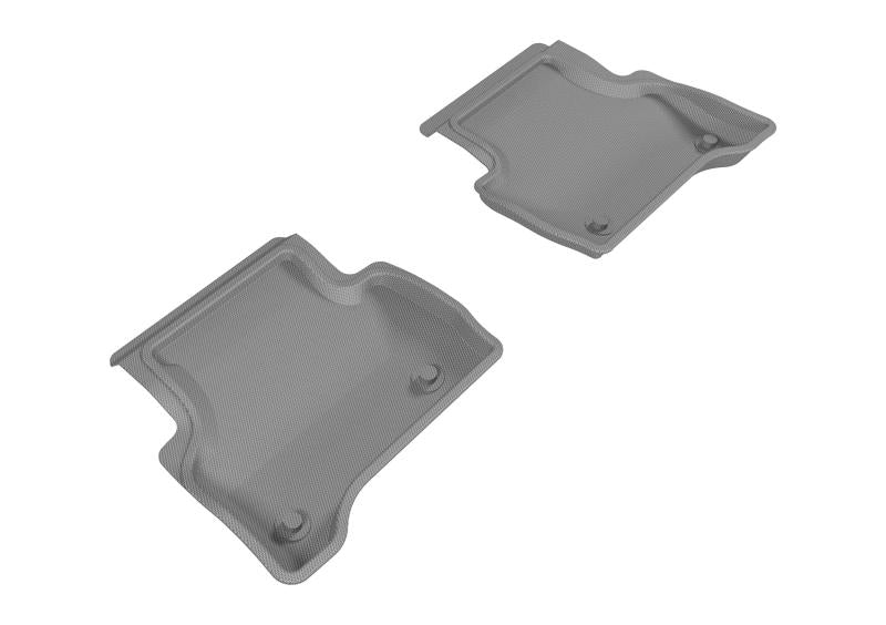 3D MAXpider 2017-2020 Jaguar XE Kagu 2nd Row Floormats - Gray L1JG00821501 Main Image