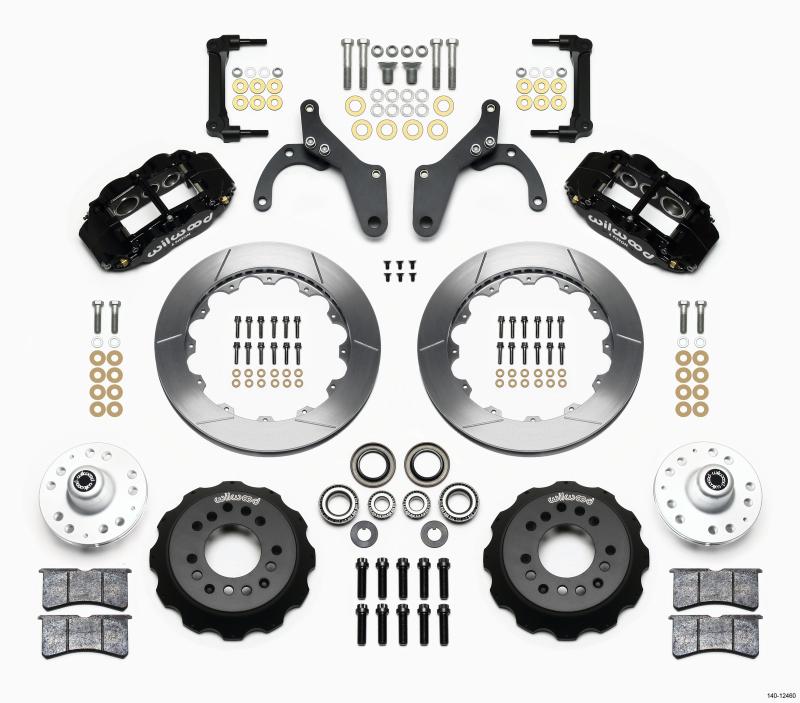 Wilwood Narrow Superlite 6R Front Hub Kit 12.88in 59-64 Chevy Impala / 63-64 Corvette 140-12460 Main Image