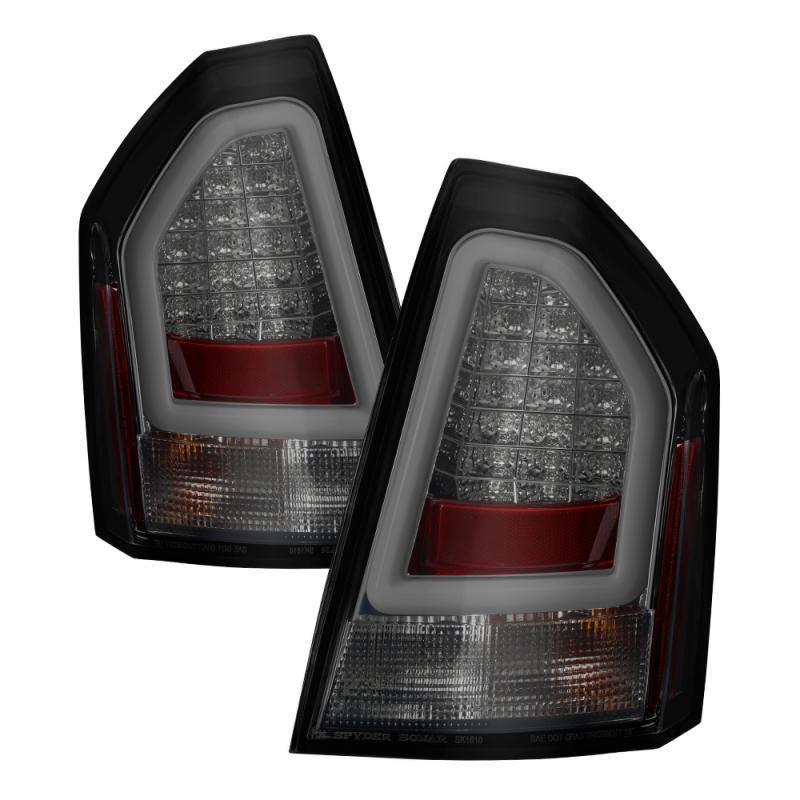 Spyder Chrysler 300C 05-07 V2 Light Bar LED Tail Lights - Smoke ALT-YD-C305V2-LED-SM 5083371 Main Image