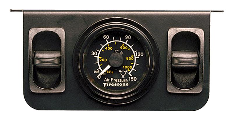 Firestone Air Adjustable Leveling Pneumatic Control Panel w/Dual Black Gauge 0-150psi (WR17602145) 2145 Main Image