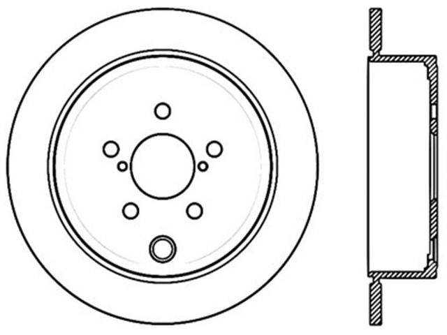 StopTech Sport Cryo Cross Drilled Brake Rotor; Rear Right