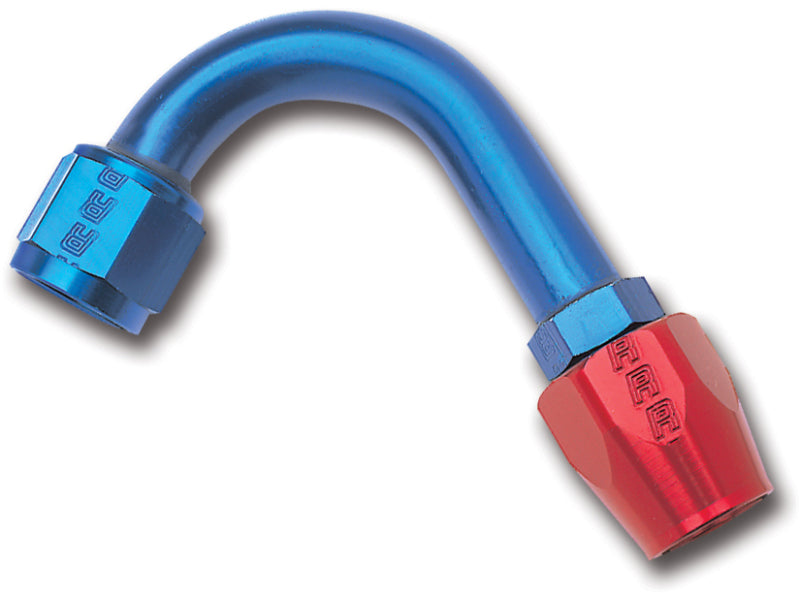 Russell Full Flow 120° Hose Ends - Red / Blue