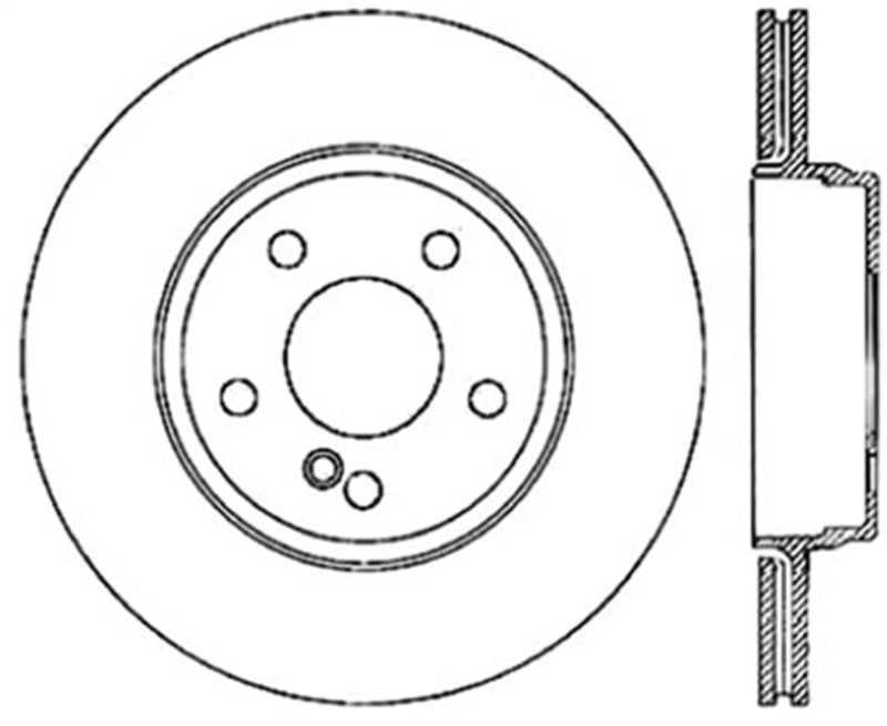 StopTech Sport Cryo Cross Drilled Brake Rotor; Rear Left