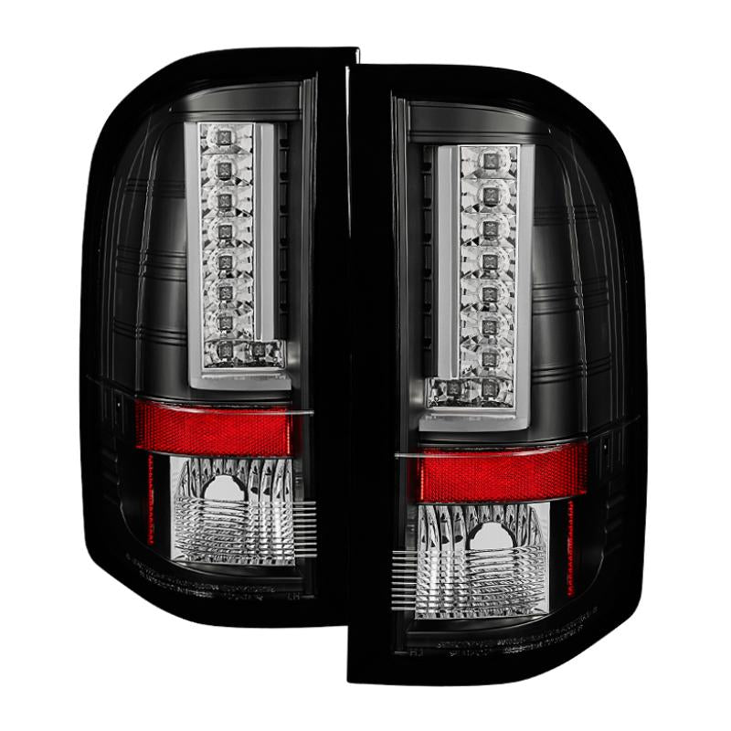 Spyder Chevy Silverado 07-13 Version 2 LED Tail Lights - Black ALT-YD-CS07V2-LED-BK 5081766 Main Image