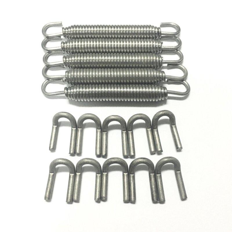 Ticon Industries Black Silicone Titanium Spring Tab and Spring Kit (10 Tabs/5 Springs) - 5 Pack 108-00215-1101 Main Image