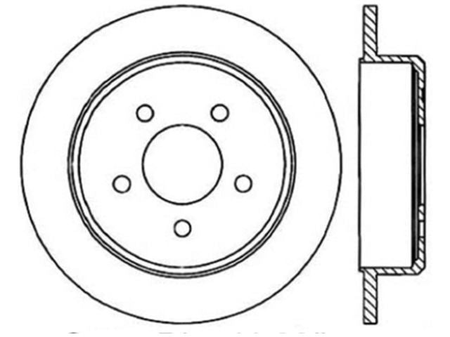 StopTech Sport Cryo Cross Drilled Brake Rotor; Rear Left