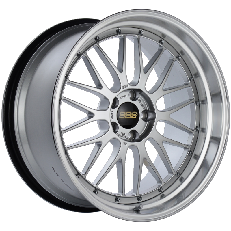 BBS LM 20x10.5 5x114.3 ET20 CB66 Diamond Silver Center Diamond Cut Lip Wheel LM239DSPK Main Image