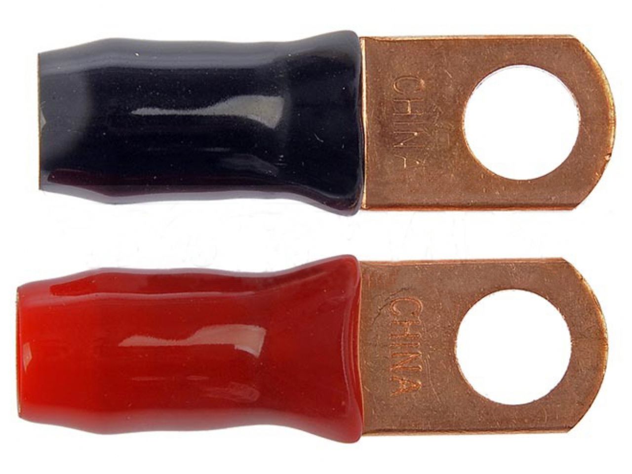 Dorman - Conduct-Tite Electrical Wiring Lug 2 Gauge 3/8 In. Copper Ring Lugs with Insulation 86184