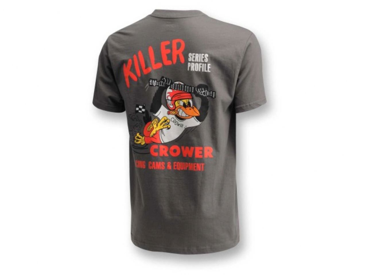 Crower T-Shirt Gray with Nostalgia Crow Logo (X-Large)