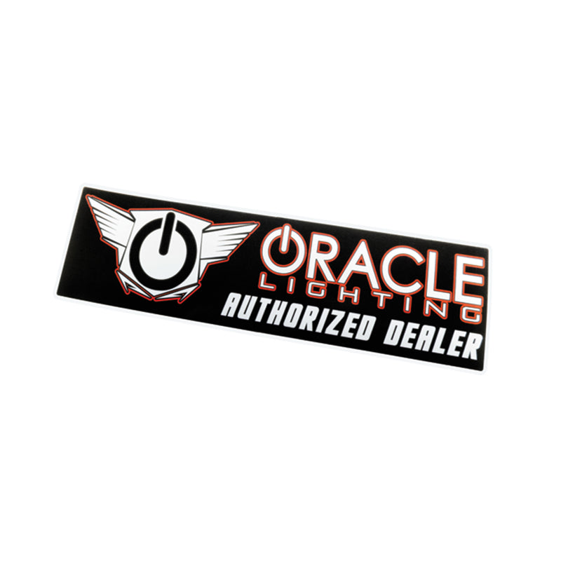 ORACLE Lighting Oracle Authorized Dealer Bumper Sticker - Black/Orange 8034-504