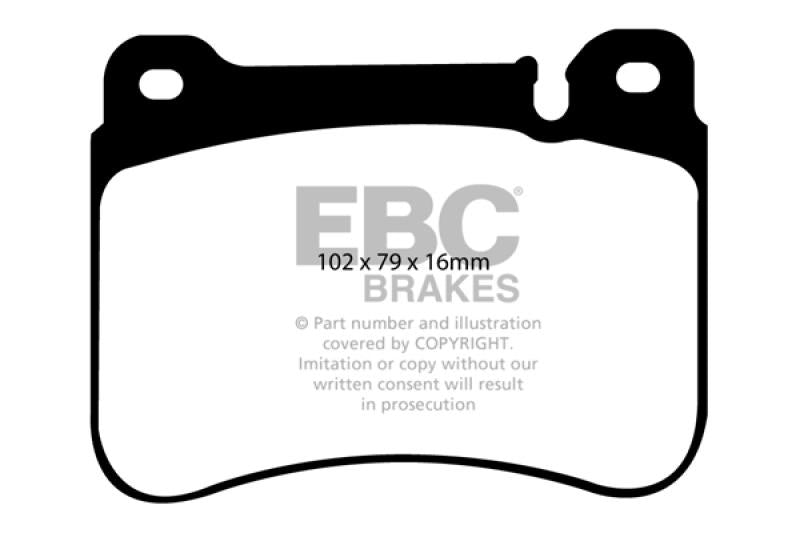 EBC 05-07 Mercedes-Benz C230 (W203) 2.5 Sport Sedan Ultimax2 Front Brake Pads UD1121 Main Image