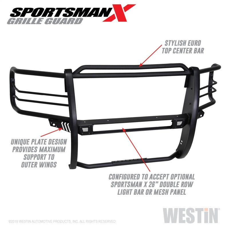 Westin 16-18 Chevy Silverado 1500 Sportsman X Grille Guard - Textured Black 40-33875