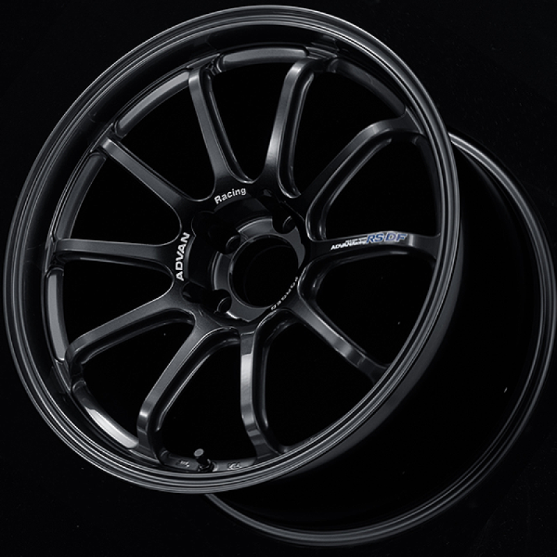 Advan RS-DF Progressive 18x8.0 +48 5-112 Racing Titanium Black Wheel YAS8G48MTB