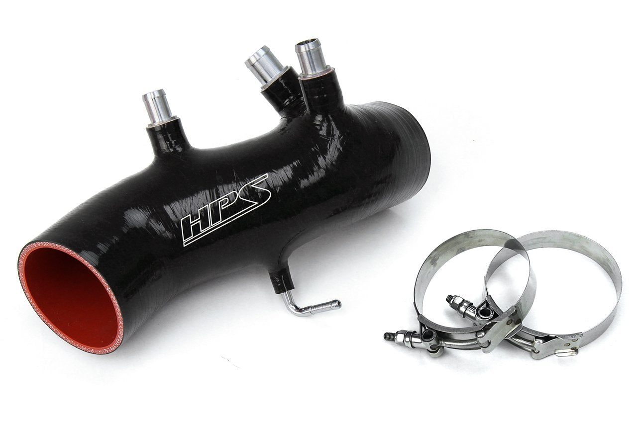 HPS Black Reinforced Silicone Post MAF Air Intake Hose Kit Toyota 86-92 Supra 7MGTE Turbo