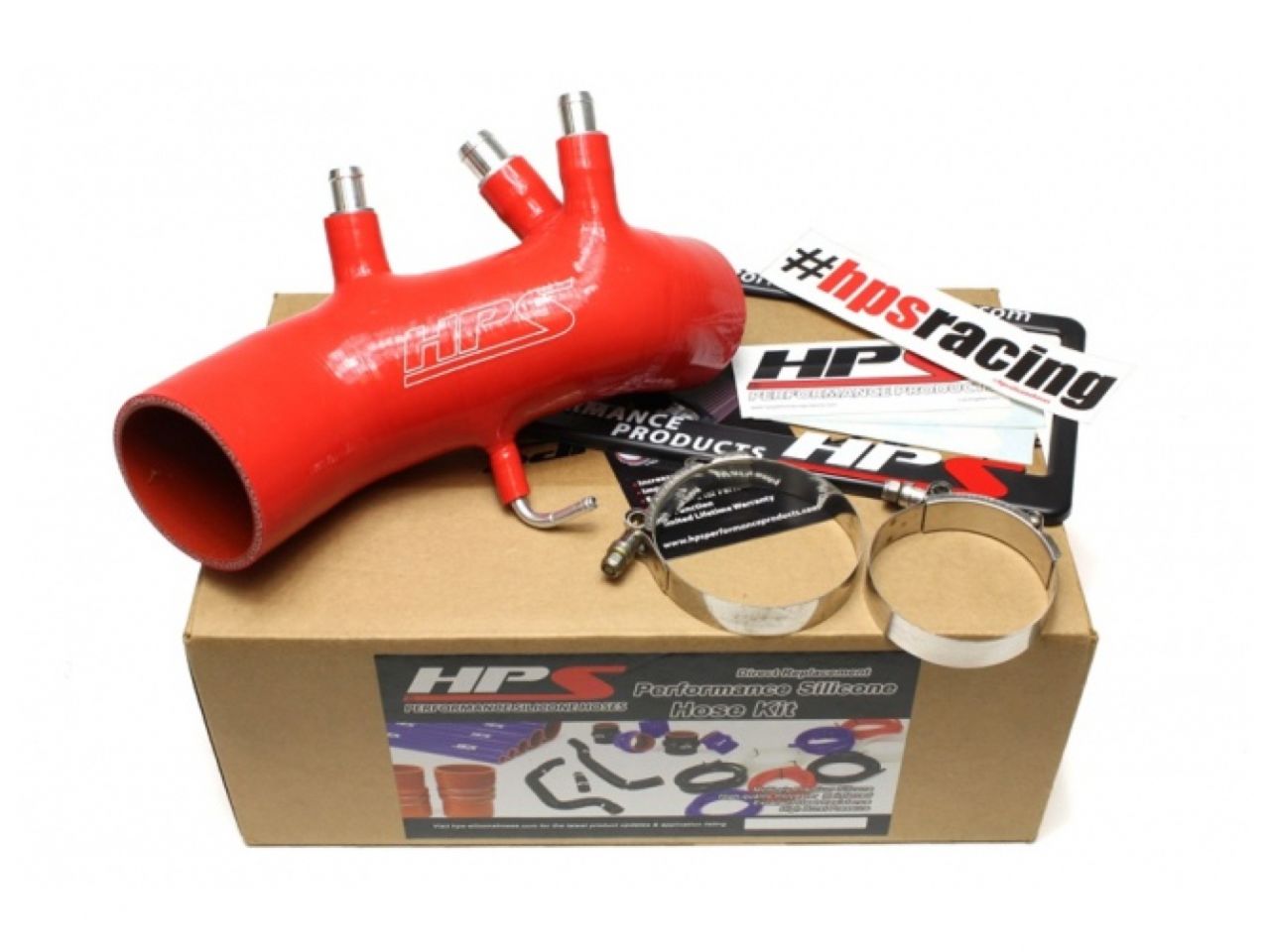 HPS Red Reinforced Silicone Post MAF Air Intake Hose Kit Toyota 86-92 Supra 7MGTE Turbo