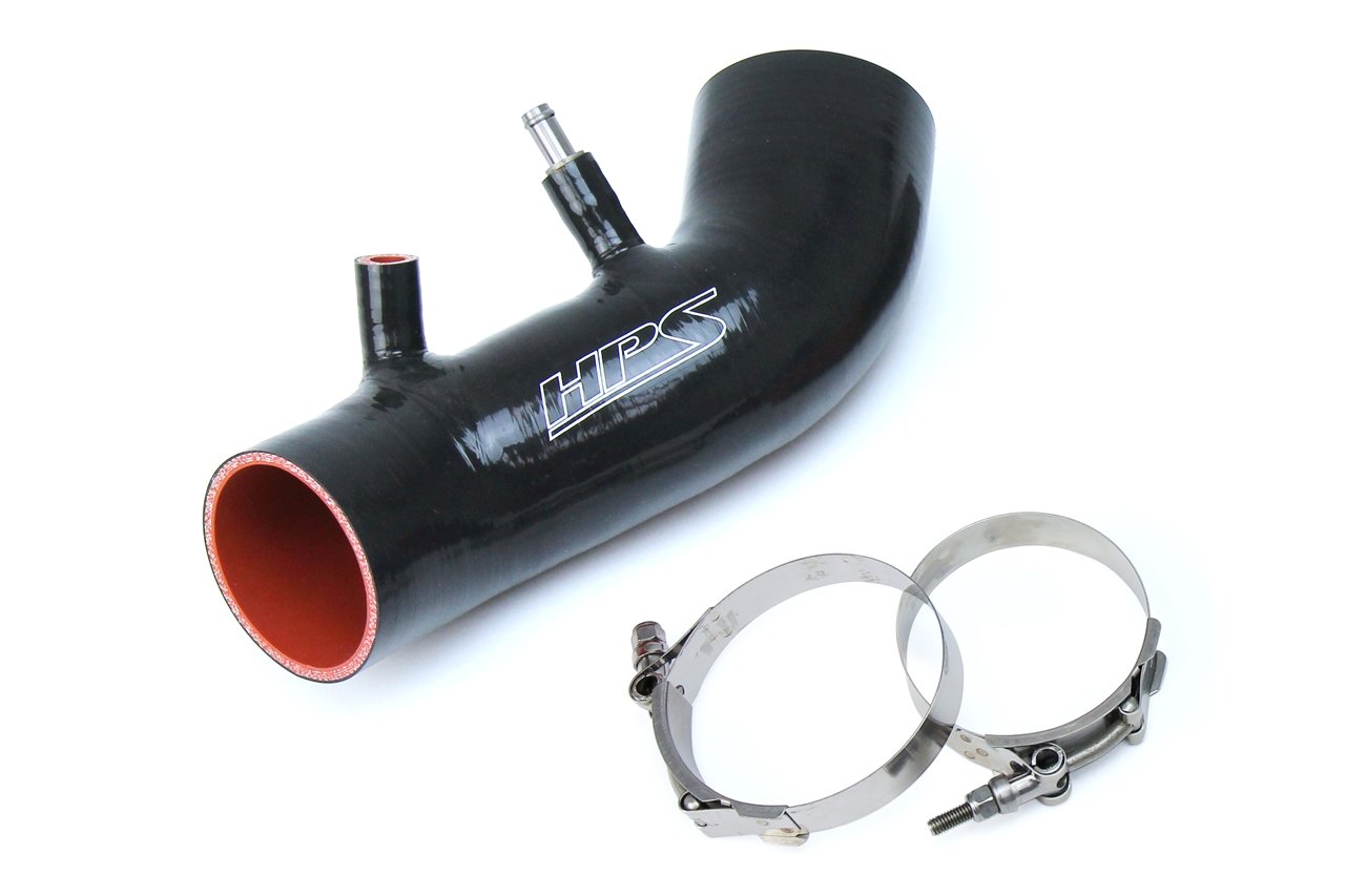 HPS Silicone Post MAF Air Intake Hose Kit Acura 07-11 CSX Type-S , Black