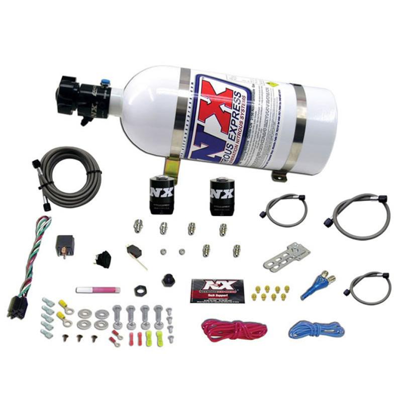 Nitrous Express Shark SHO 400 HP Single Nozzle Nitrous Kit w/10lb Bottle 20112-10 Main Image