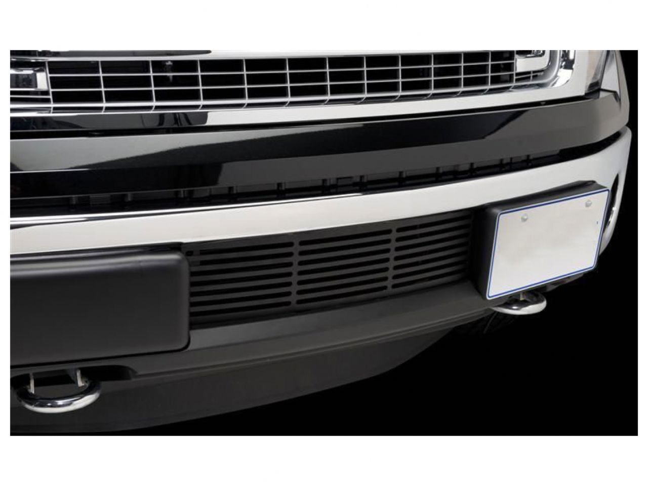 Putco 2011-2014, Ford F150 - ECOBOOST GRILLE - Stainless Steel - Black Bar