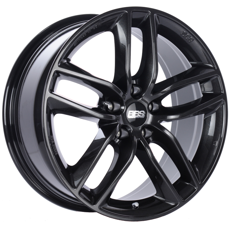 BBS SX 19x8.5 5x108 ET45 Crystal Black Wheel -70mm PFS/Clip Required SX0504CB Main Image