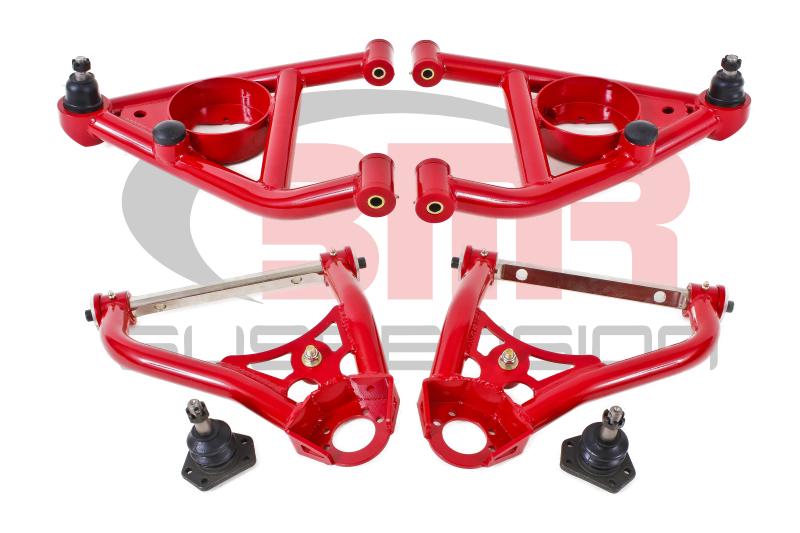 BMR 67-69 1st Gen F-Body Upper And Lower A-Arm Kit - Red AA029R Main Image