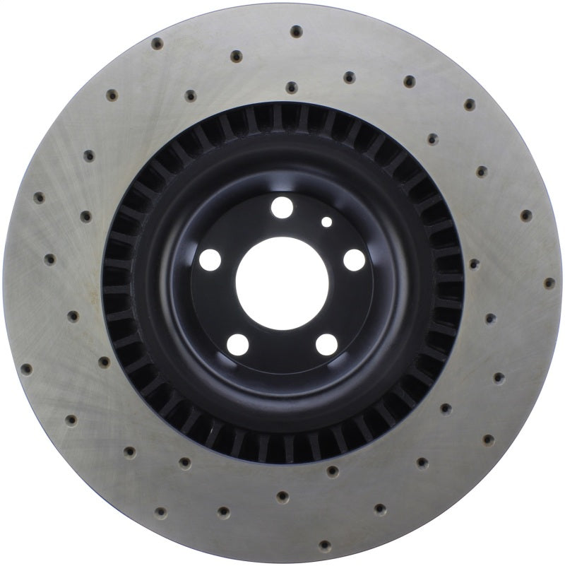 StopTech Sport Cryo Cross Drilled Brake Rotor; Front Left