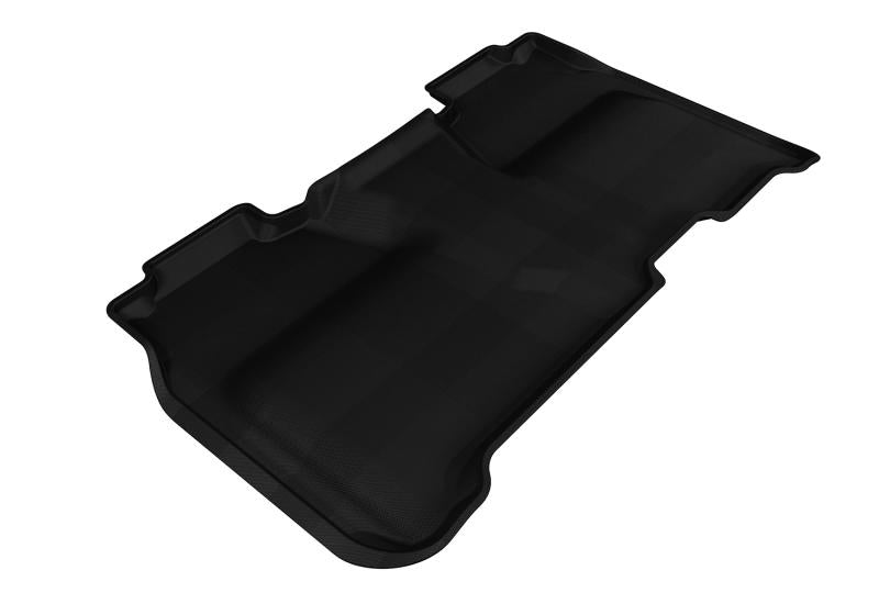 3D MAXpider 2014-2019 Chevrolet Silverado Crew Cab Kagu 2nd Row Floormats - Black L1CH04021509 Main Image