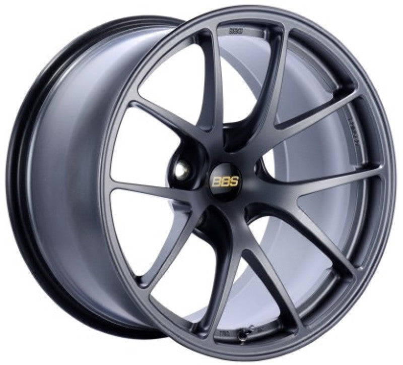 BBS RI-A 18x9.5 5x120 ET23 Matte Gray Wheel -82mm PFS/Clip Required RIA008MGR