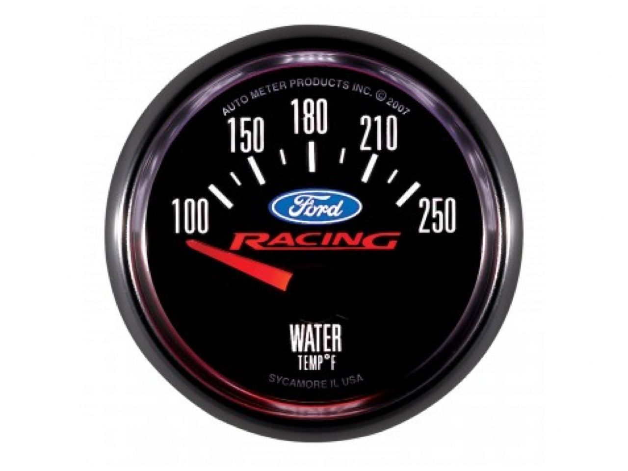 Autometer Gauge, Water Temp, 2 1/16", 100-250 Deg F, Electric, Ford Racing