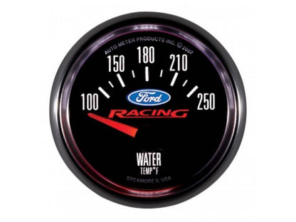 Autometer Gauge, Water Temp, 2 1/16", 100-250 Deg F, Electric, Ford Racing