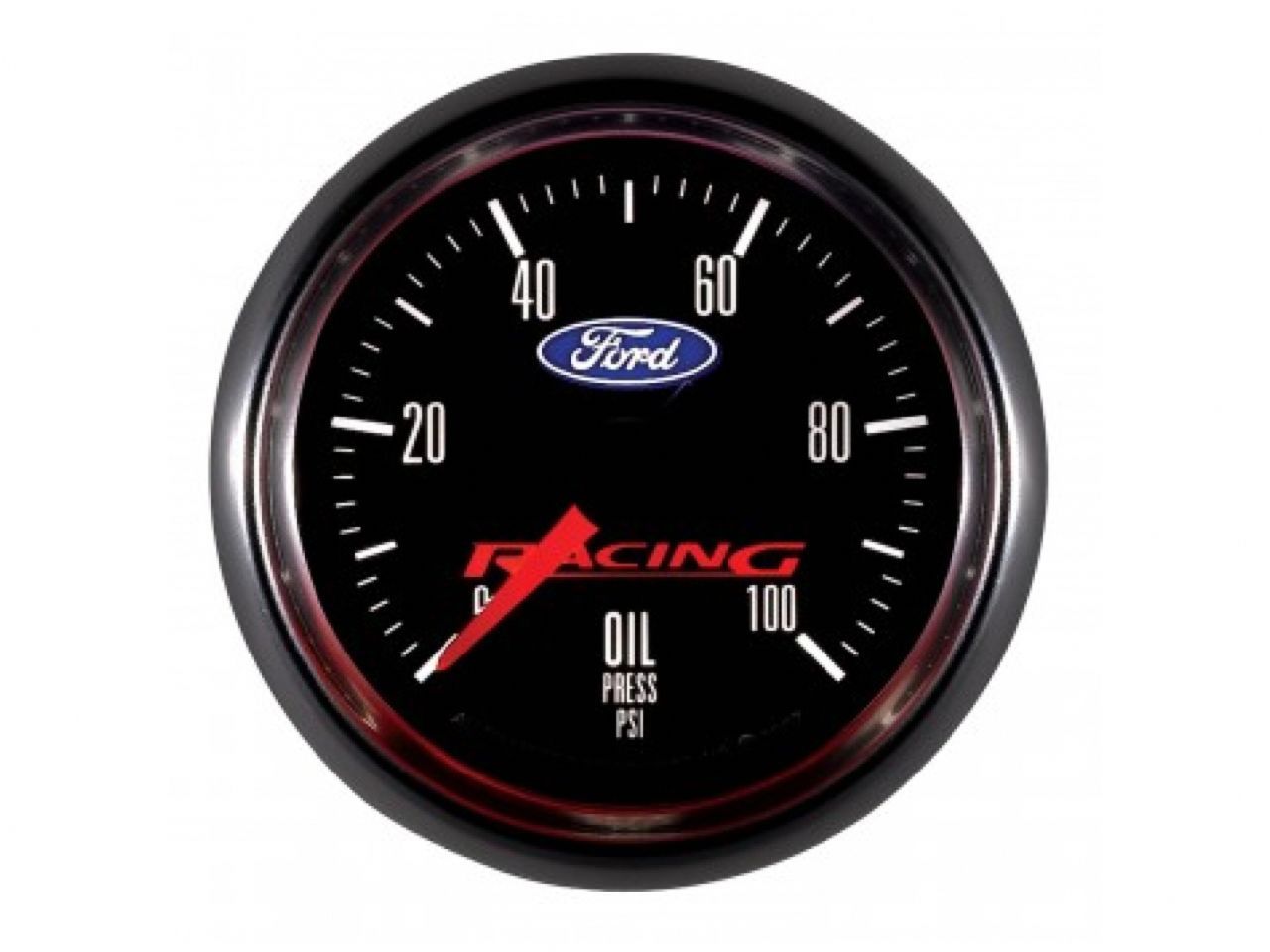 Autometer Gauge, Oil Press, 2 1/16", 100Psi, Digital Stepper Motor, Ford Racing