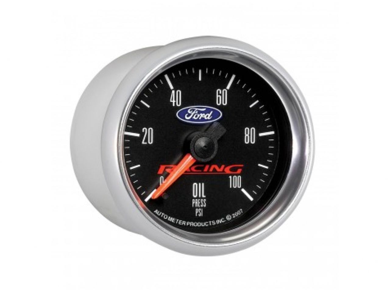 Autometer Gauge, Oil Press, 2 1/16", 100Psi, Digital Stepper Motor, Ford Racing