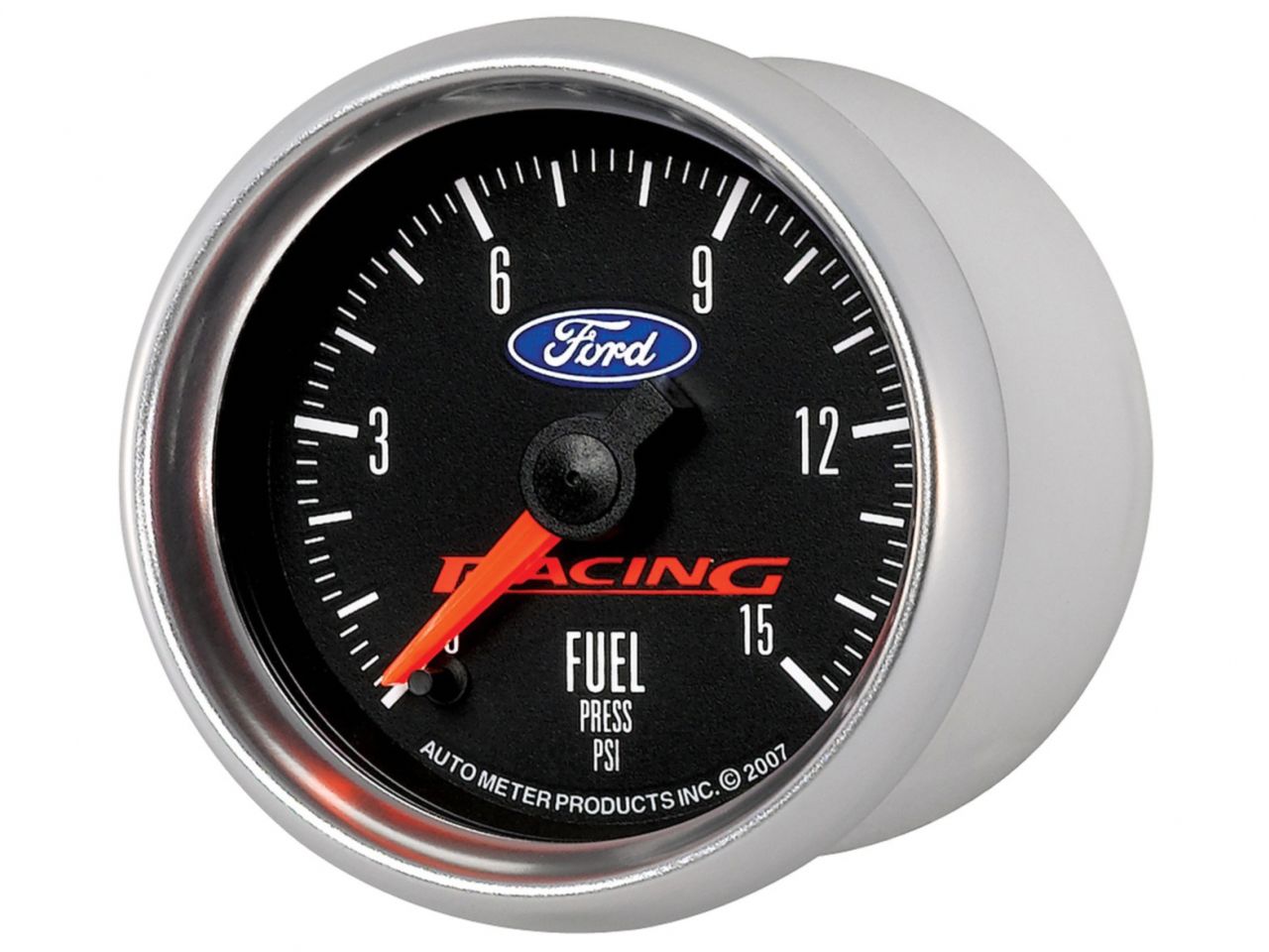 Autometer Gauge, Fuel Press, 2 1/16", 15Psi, Digital Stepper Motor, Ford Racing