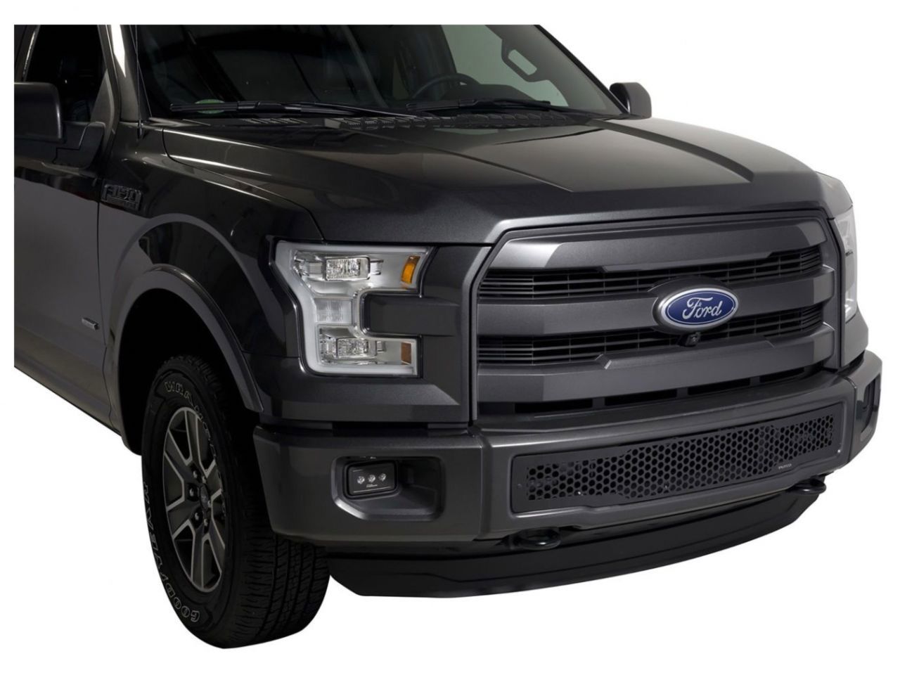 Putco 2015-2017, Ford F150 - Stainless Steel Black Punch Design