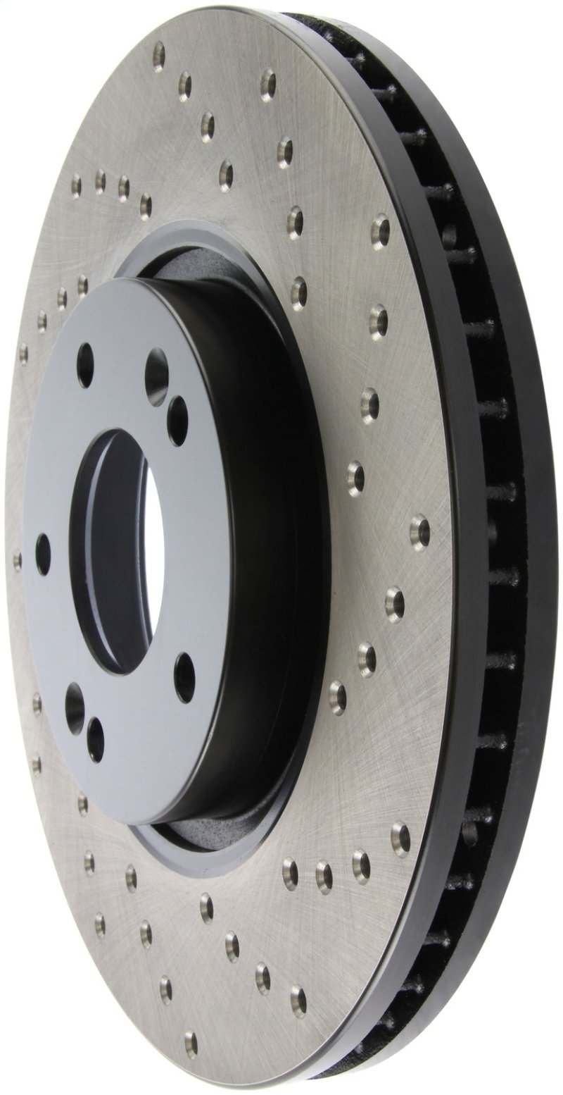 StopTech 11-13 Kia Optima / 13-14 Hyundai Veloster Turbo Front Left Drilled Sport Brake Rotor 128.51020L Main Image