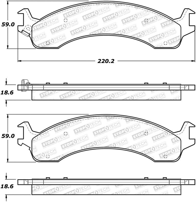 StopTech Street Brake Pads 308.08210 Main Image