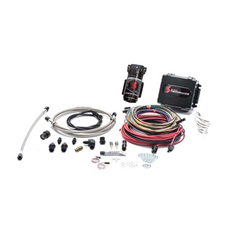 Snow Performance Stg 4 Boost Cooler Platinum Water Inj. Kit (SS Braid Line/4AN Fitting) w/o Tank SNO-9000-BRD-T