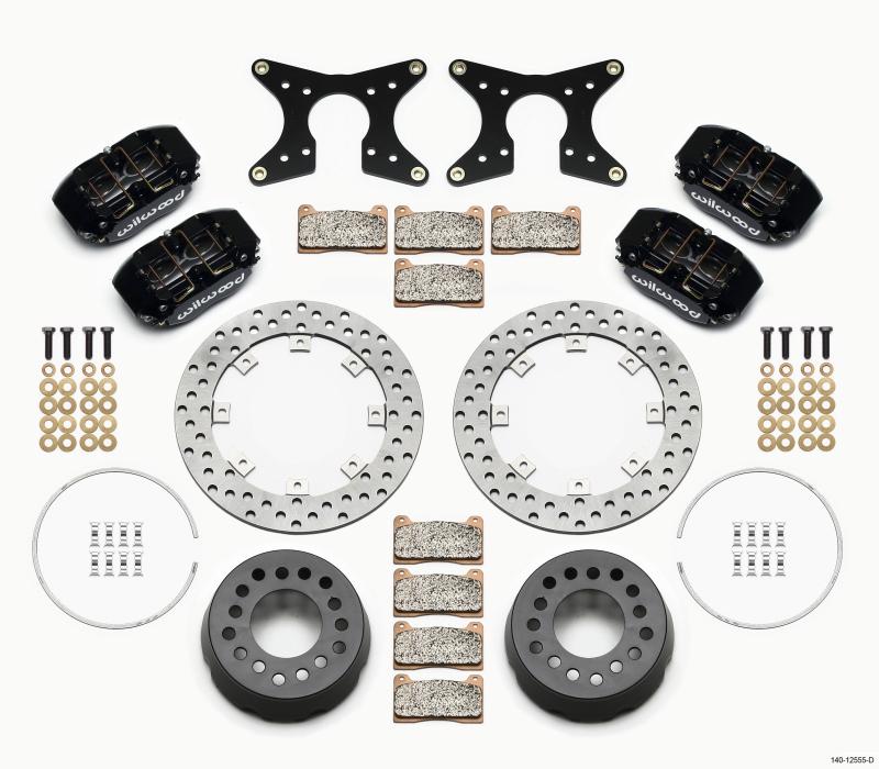 Wilwood Dynapro Lug Mount Dual Rear Dynamic Kit SA Drilled M-W/Lamb Ends 1/2in Studs 140-12555-D Main Image