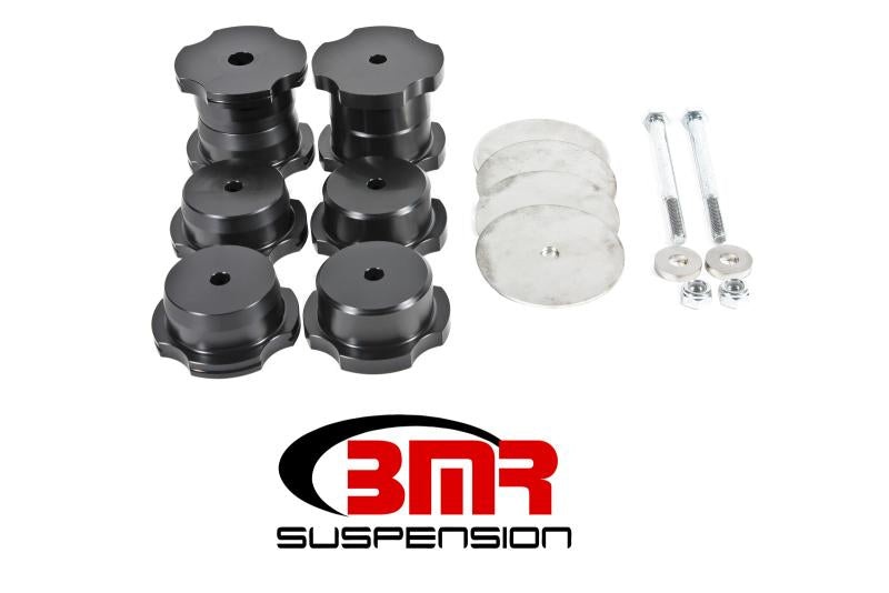 BMR 16-17 6th Gen Camaro Rear Cradle Bushing Kit (Delrin) - Black BK062 Main Image