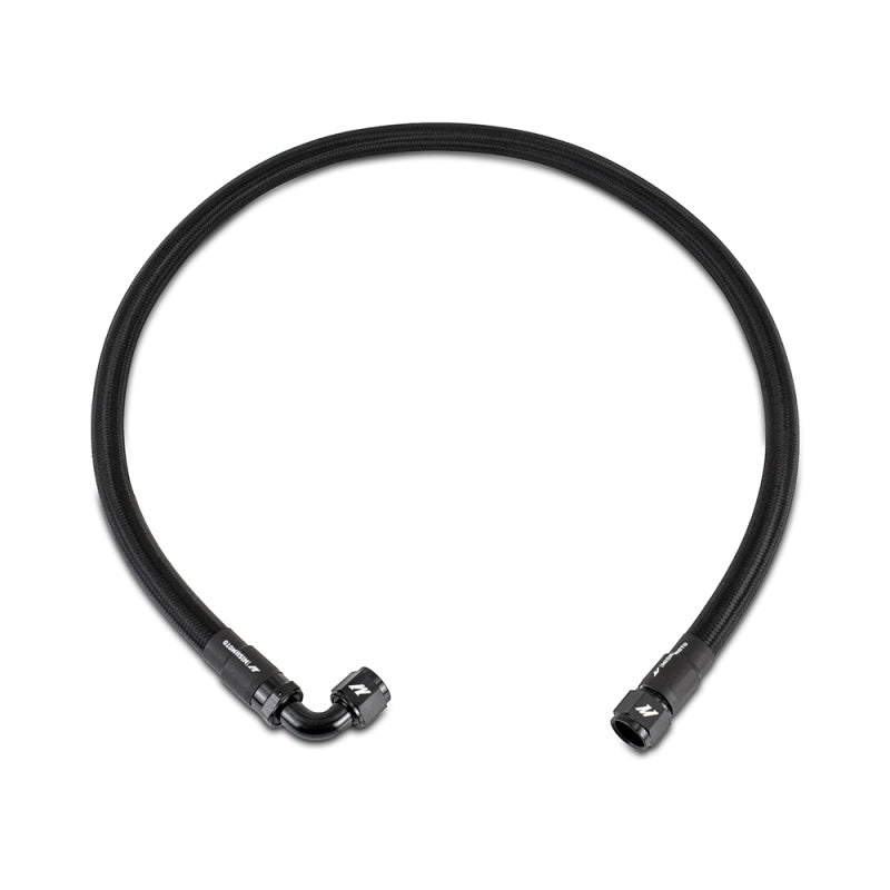 Mishimoto 3Ft Stainless Steel Braided Hose w/ -10AN Straight/90 Fittings - Black MMSBH-10-3BK