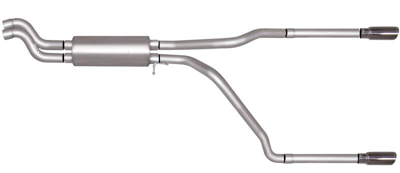 Gibson 01-05 Chevrolet Silverado 2500 HD Base 6.0L 2.5in Cat-Back Dual Split Exhaust - Stainless 65549 Main Image