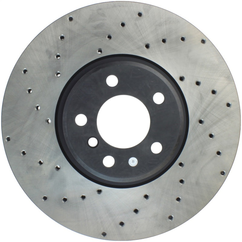 StopTech Sport Cryo Cross Drilled Brake Rotor; Rear Left