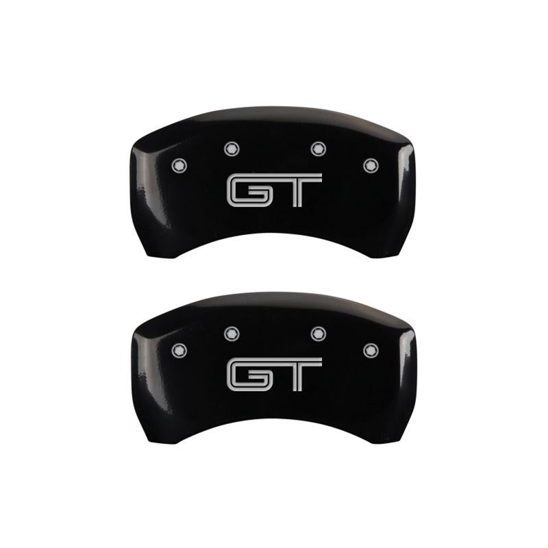 MGP Rear set 2 Caliper Covers Engraved Rear 50 Black finish silver ch 10010RM50BK Main Image