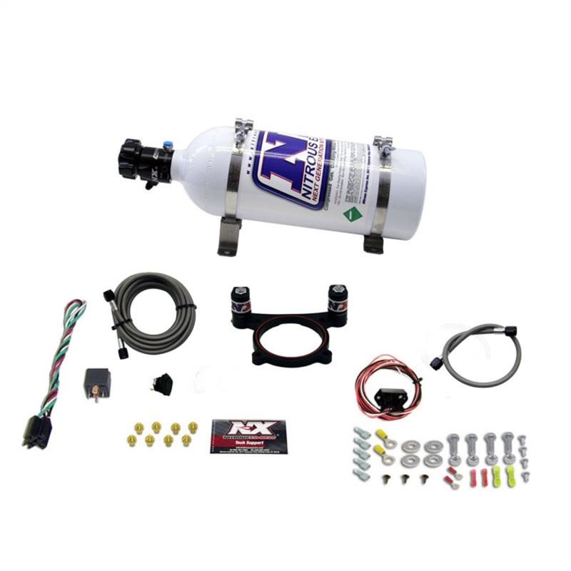 Nitrous Express 11-15 Ford Mustang GT 5.0L Coyote 4 Valve Nitrous Plate Kit (50-200HP) w/5lb Bottle 20948-05 Main Image