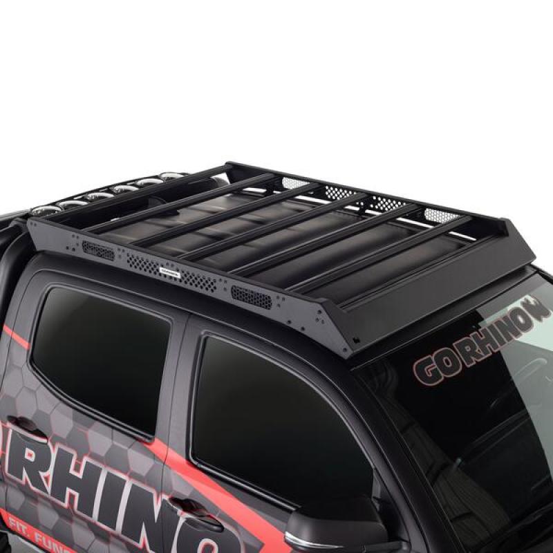 Go Rhino 16-21 Toyota Tacoma Ceros Low Profile Roof Rack Textured Black 5933000T