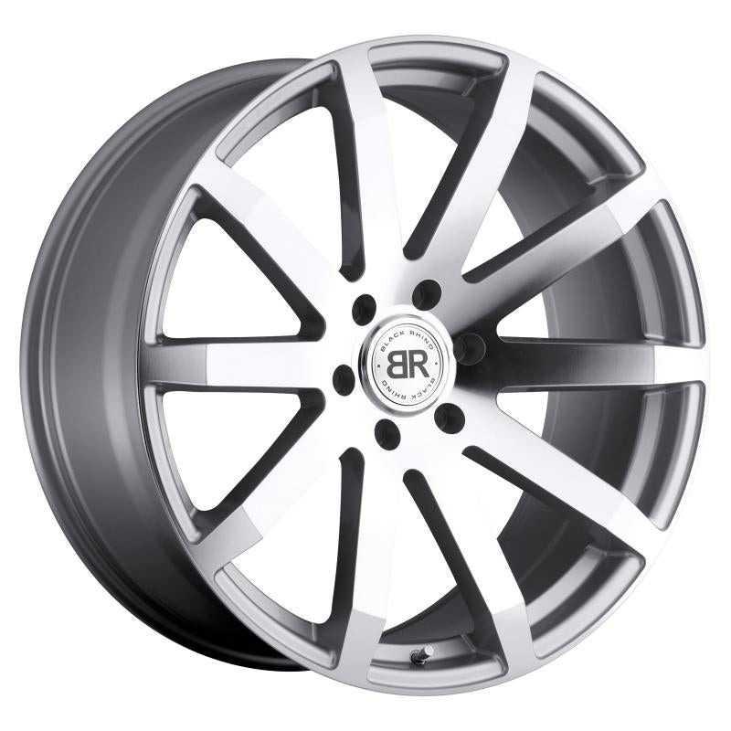 Black Rhino Traverse 22x9.5 6x135 ET30 CB 87.1 Silver w/Mirror Cut Face Wheel 2295TRV306135S87 Main Image