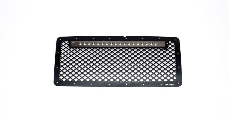 Putco 07-18 Jeep Wrangler - SS Black Grille w/ 20in Luminix Light Bar Designer FX Grilles 64178L Main Image