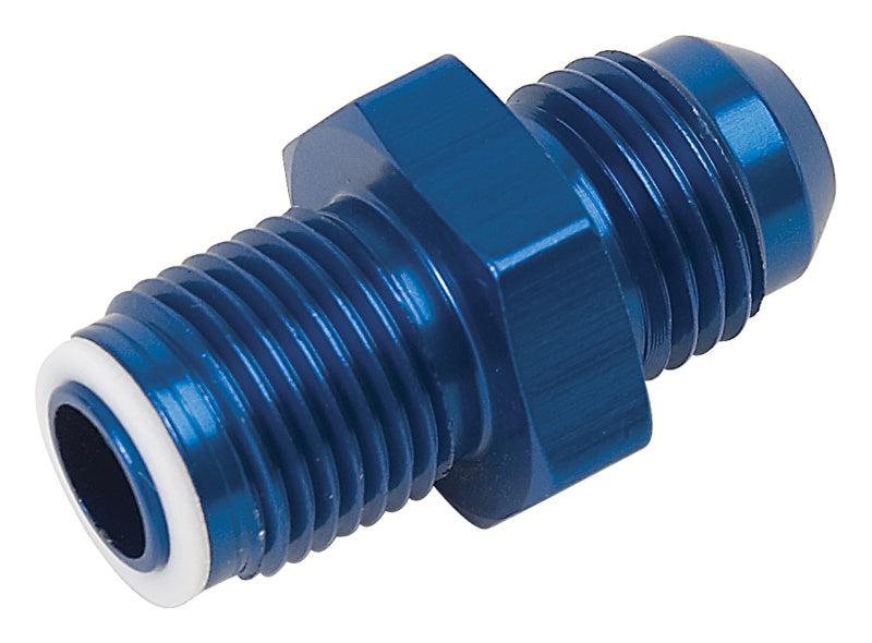 Russell -6 to 14mm x 1.25 O-ring Seal GM TBI Adapter Fitting (Blue Finish)