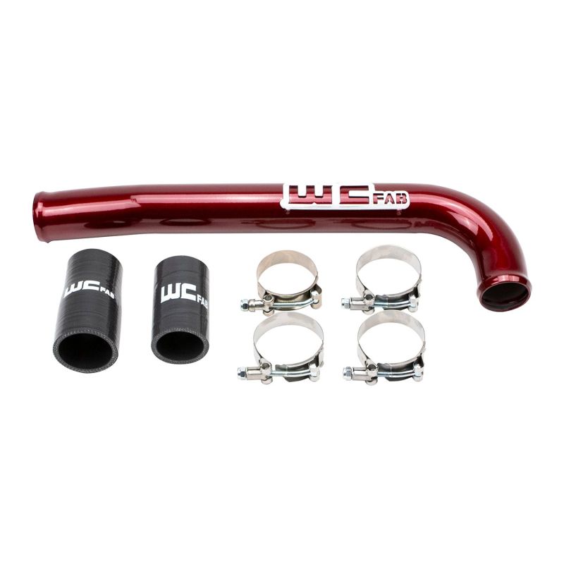 Wehrli 03-09 Dodge 5.9L/6.7L Cummins (Non-Twin CP3) Upper Coolant Pipe - WCFab Red WCF100678-RED